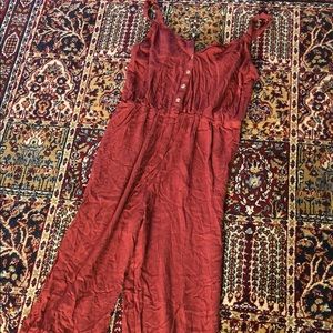 NWT Moral Fiber Buttoned Down Sleeveless Jumpsuit
